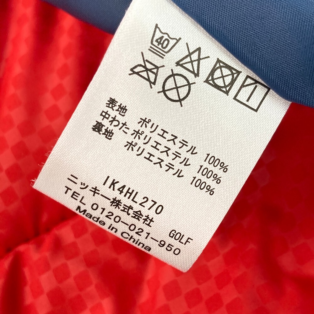 【1円】FILA GOLF フィラゴルフ ; 中綿 ジップジャケット チェック柄 ネイビー系 M [240101333471]_6