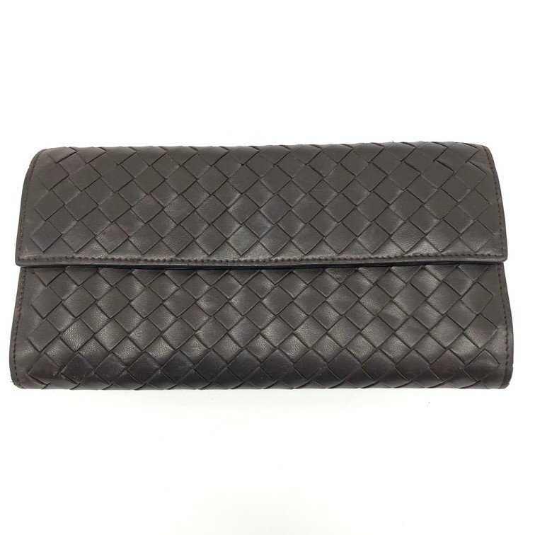 BOTTEGA VENETA イントレチャート 長財布 シルバー BOTTEGA VENETA ボッテガヴェネタ イントレチャート 長財布 150509