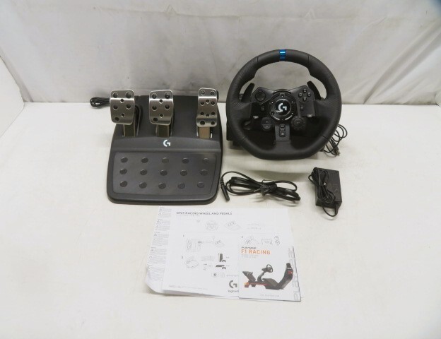 yy3187-1 569 logicool G ロジクール G923 レーシングホイール＆ペダル 