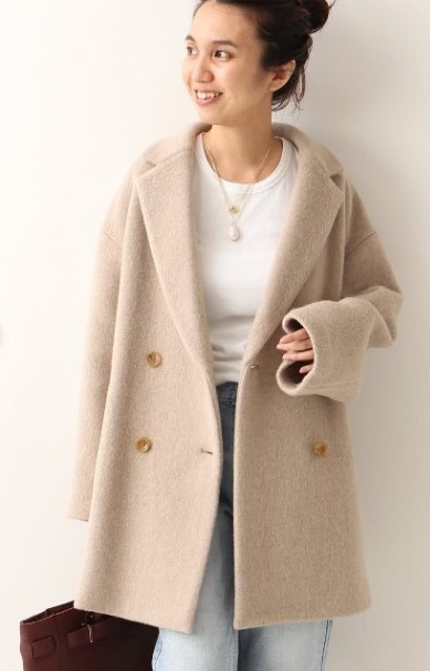 定価44000円＊フレームワーク＊オーバーサイズ＊Pコートミディアム丈