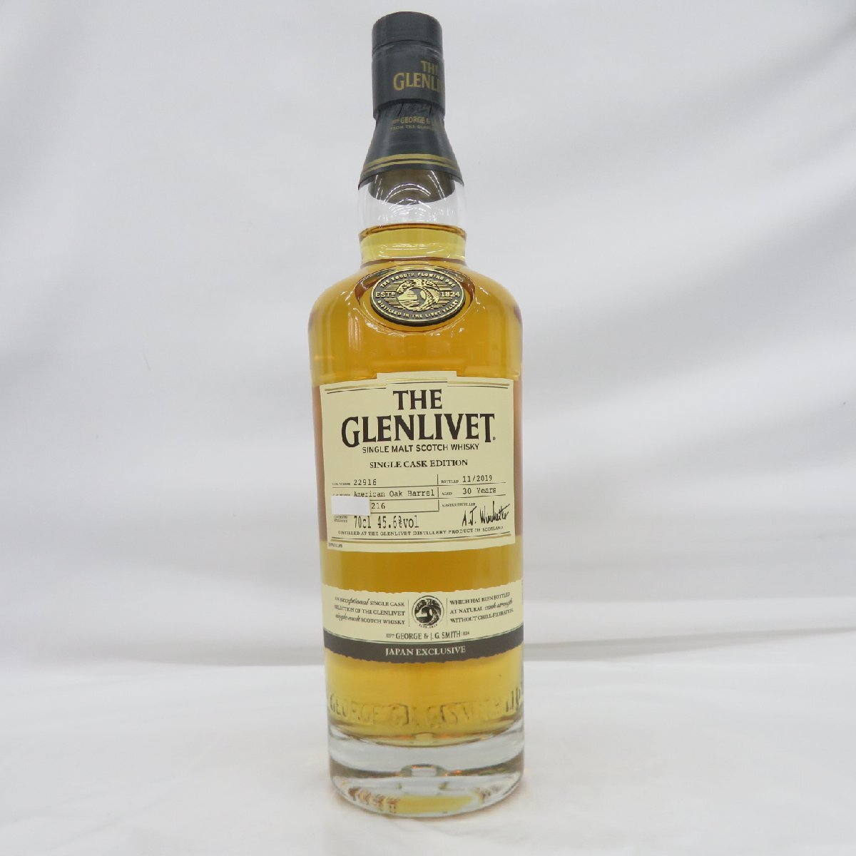 【未開栓】ザ・グレンリベット シングルカスク 2019 30年 アメリカンオークカスク ウイスキー 700ml 45.6% 木箱付 987103727 0205_2