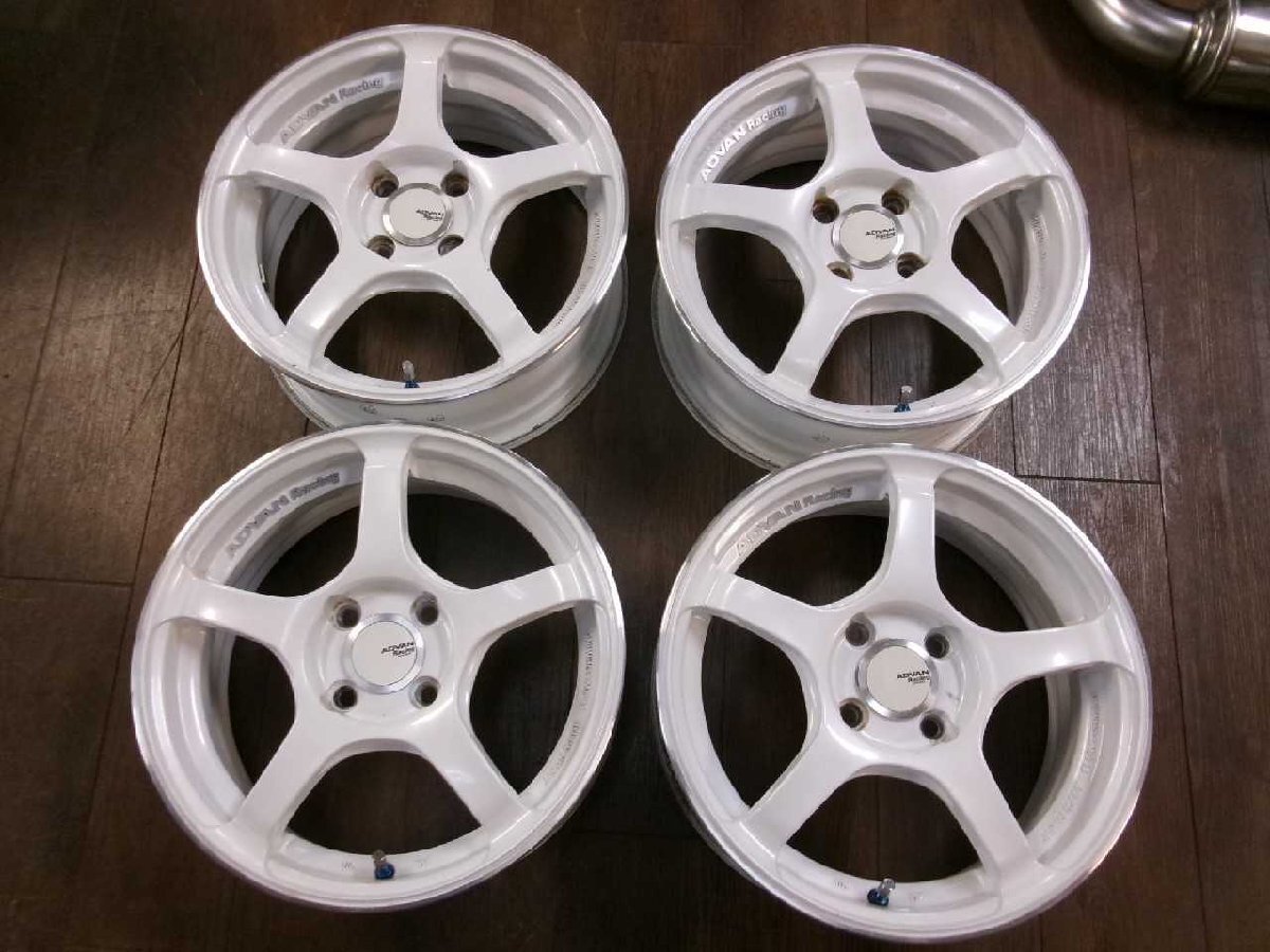 02-202420 ADVAN TC-4/15インチホイール4本セット 15X6J 4H PCD100 OFF