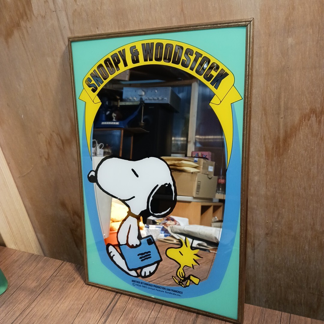 スヌーピー SNOOPY & WOODSTOCK パブミラー ヴィンテージ 【公式通販】