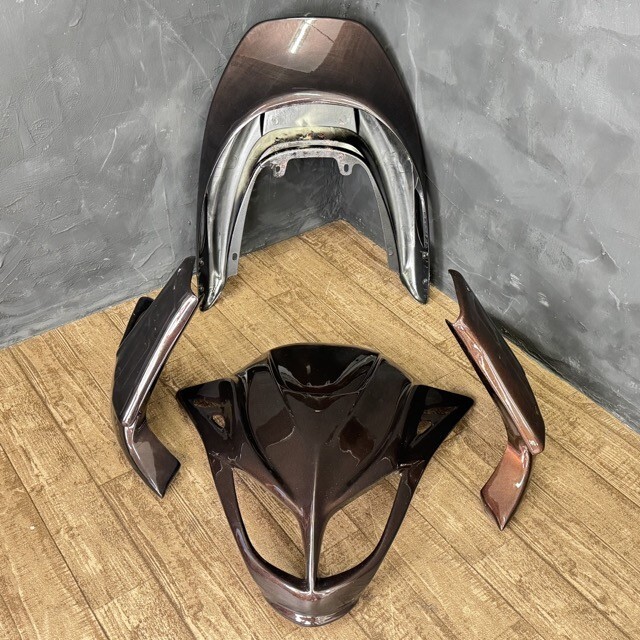  保管品 ヤマハ マジェスティ 250 ブラウン系 エアロパーツ 4点セット フロントマスク リアスポイラー サイドカウル 社外 / 511623 在(セット)｜売買されたオークション情報、yahooの商品情報をア ヤマハ用