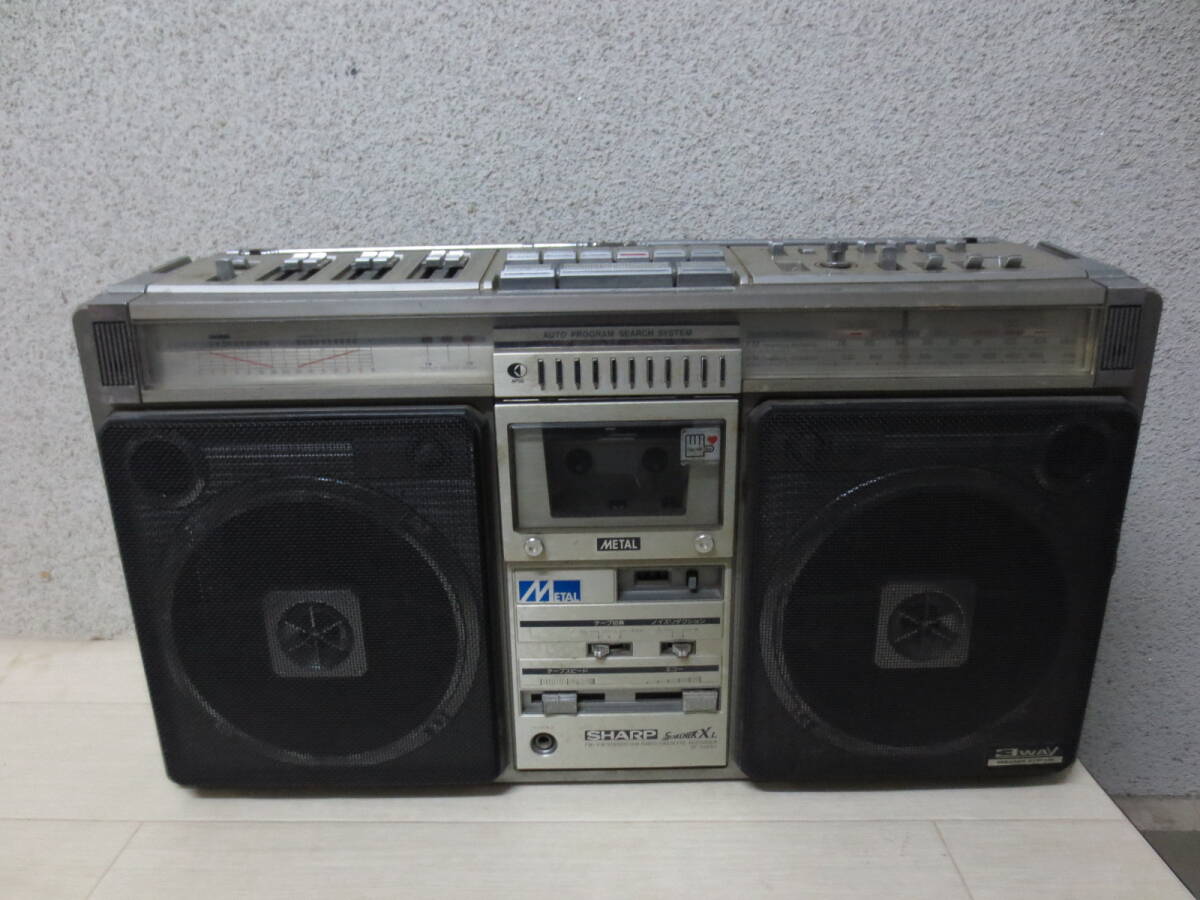 SHARP VZ-V2 シャープ 大型 Yahoo レコードラジカセ 両面演奏
