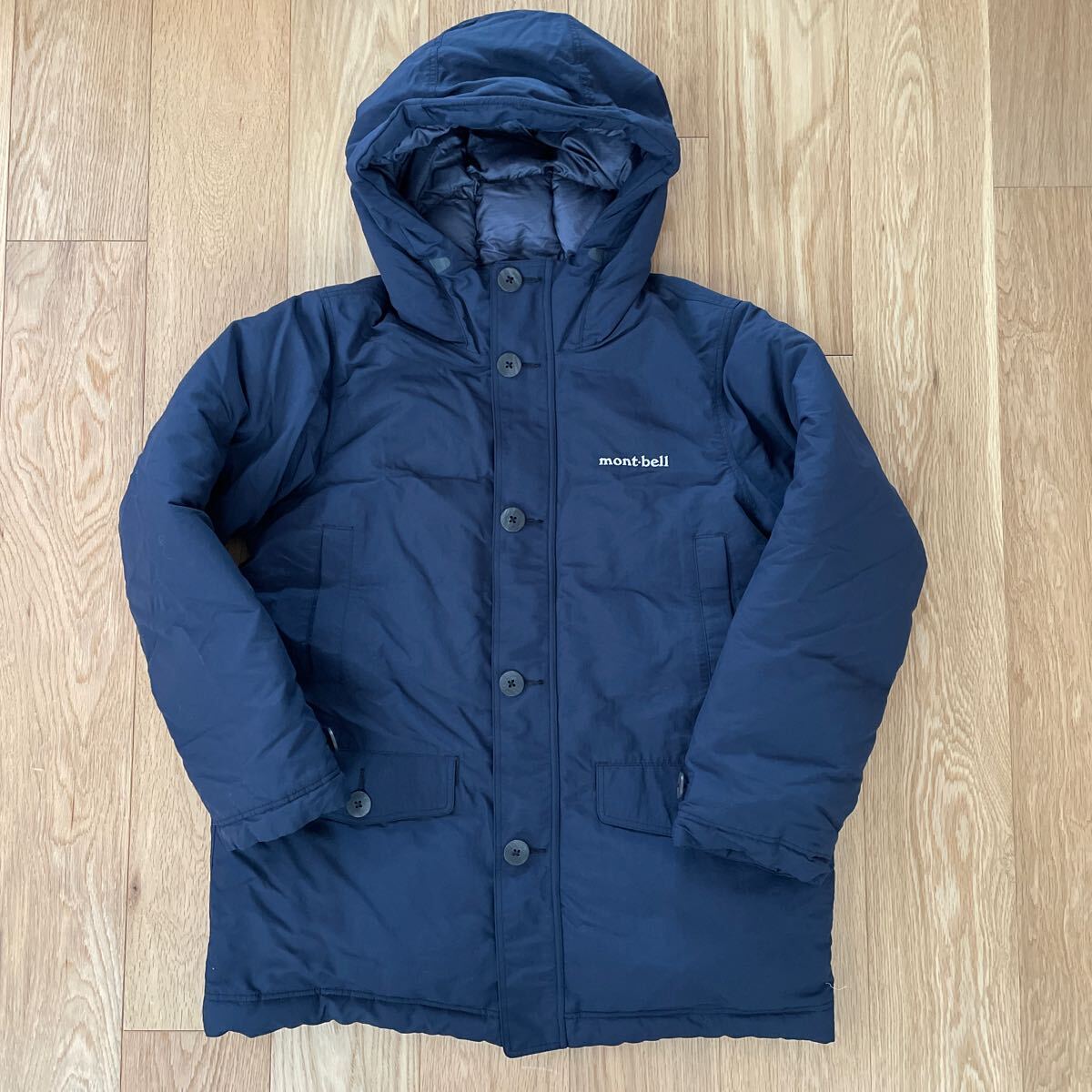 mont-bell ダウン ハスキーコート Kid's 150 ネイビー モンベル ダウン