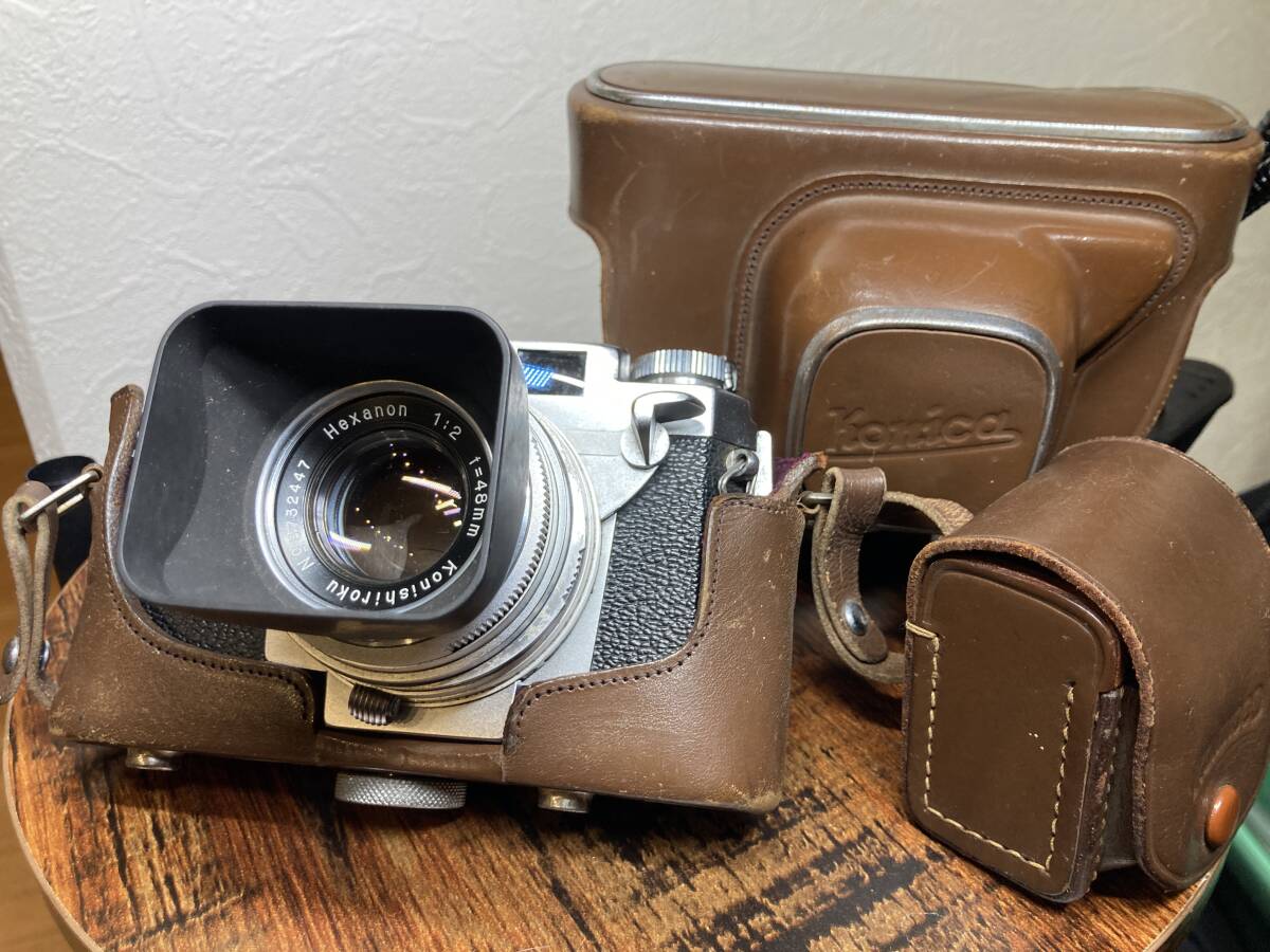 Konica フィルムカメラ レザーケース付きコニカIIIA 【公式通販】