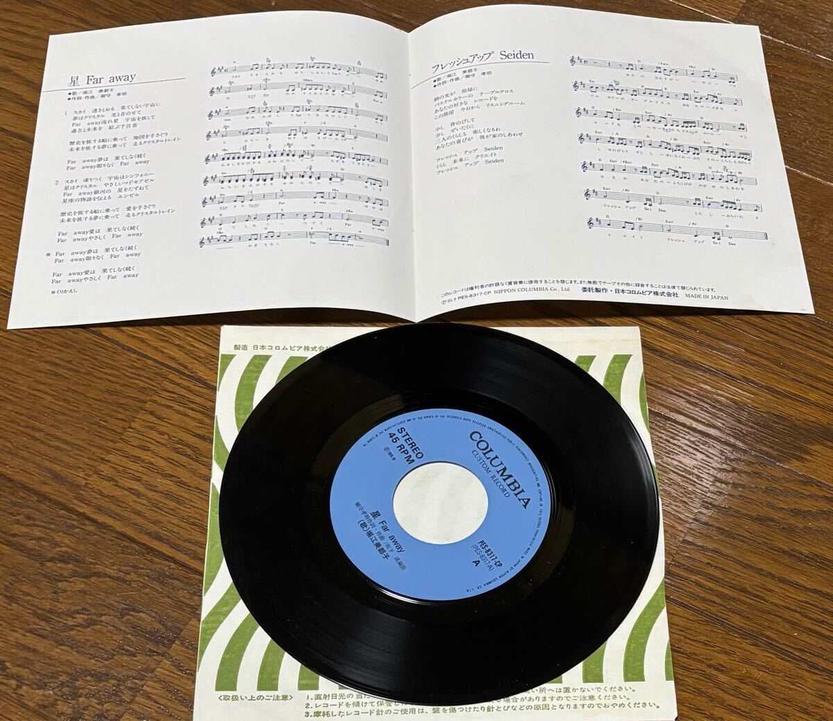 激レア 堀江美都子 星 far away フレッシュアップ seiden 自主制作盤 
