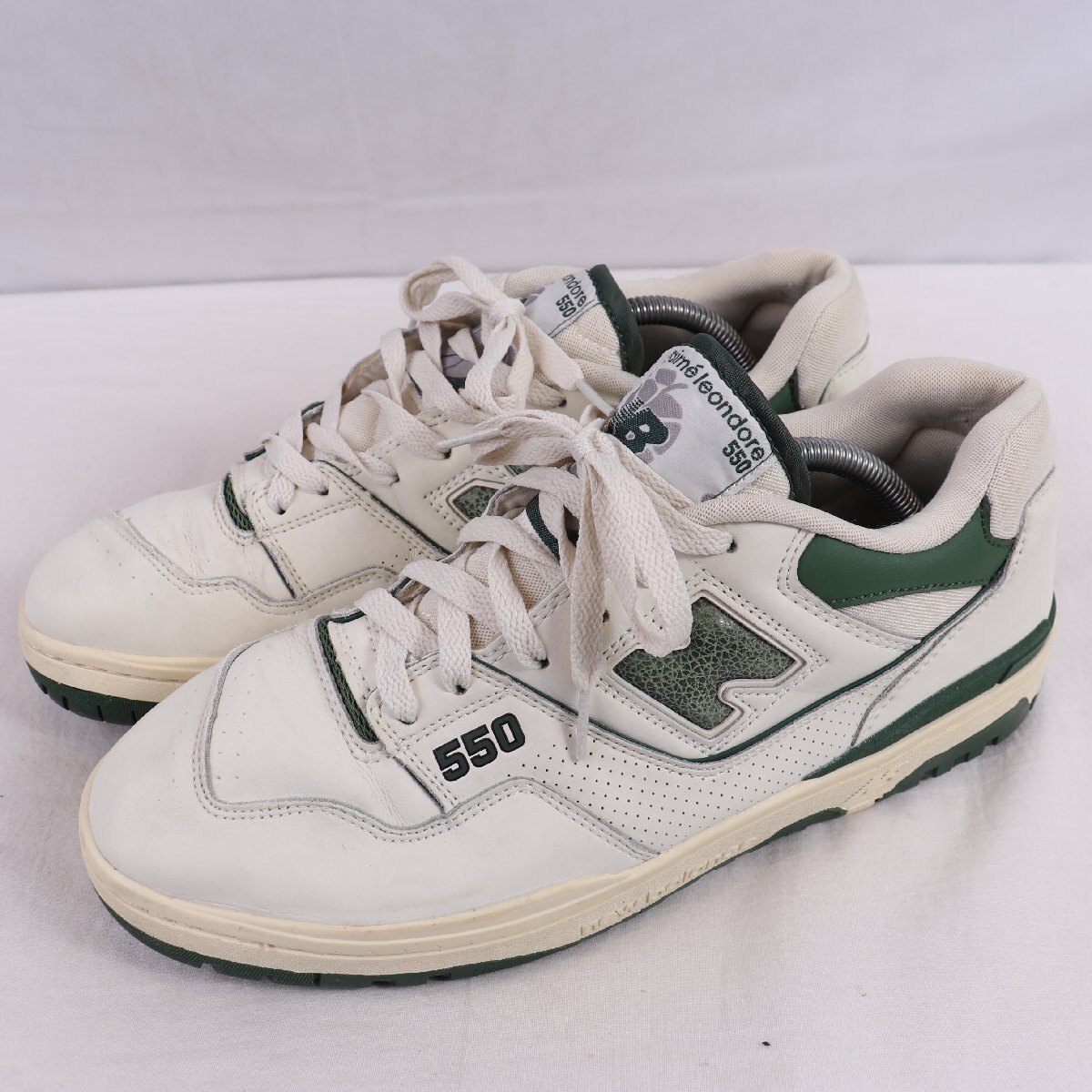 550 ニューバランス 29.0cm/New Balance BB550ALD 白 オフホワイト 緑 