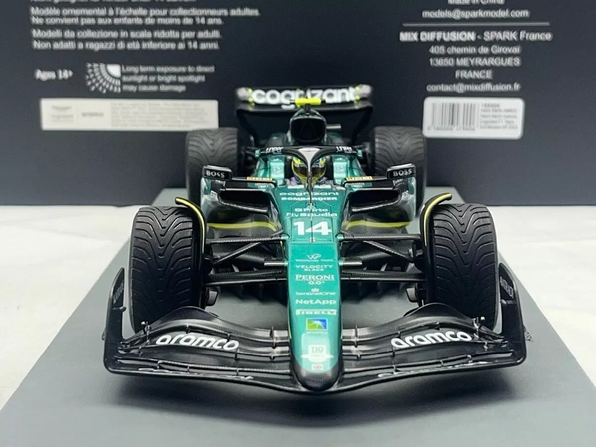2023) F1 Miniatura Aston Martin A. AMR23 #14 Fernando Alonso 1:43
