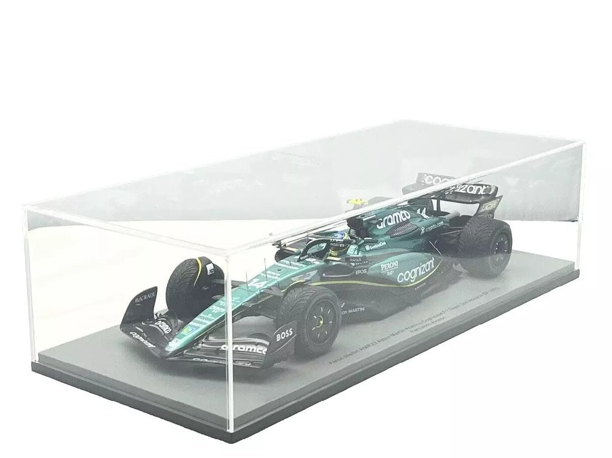 Aston Martin Mercedes AMR23 14 Fernando Alonso F1 2ème Monaco 2023 Spark 18S900 - Miniatures Autos Motos