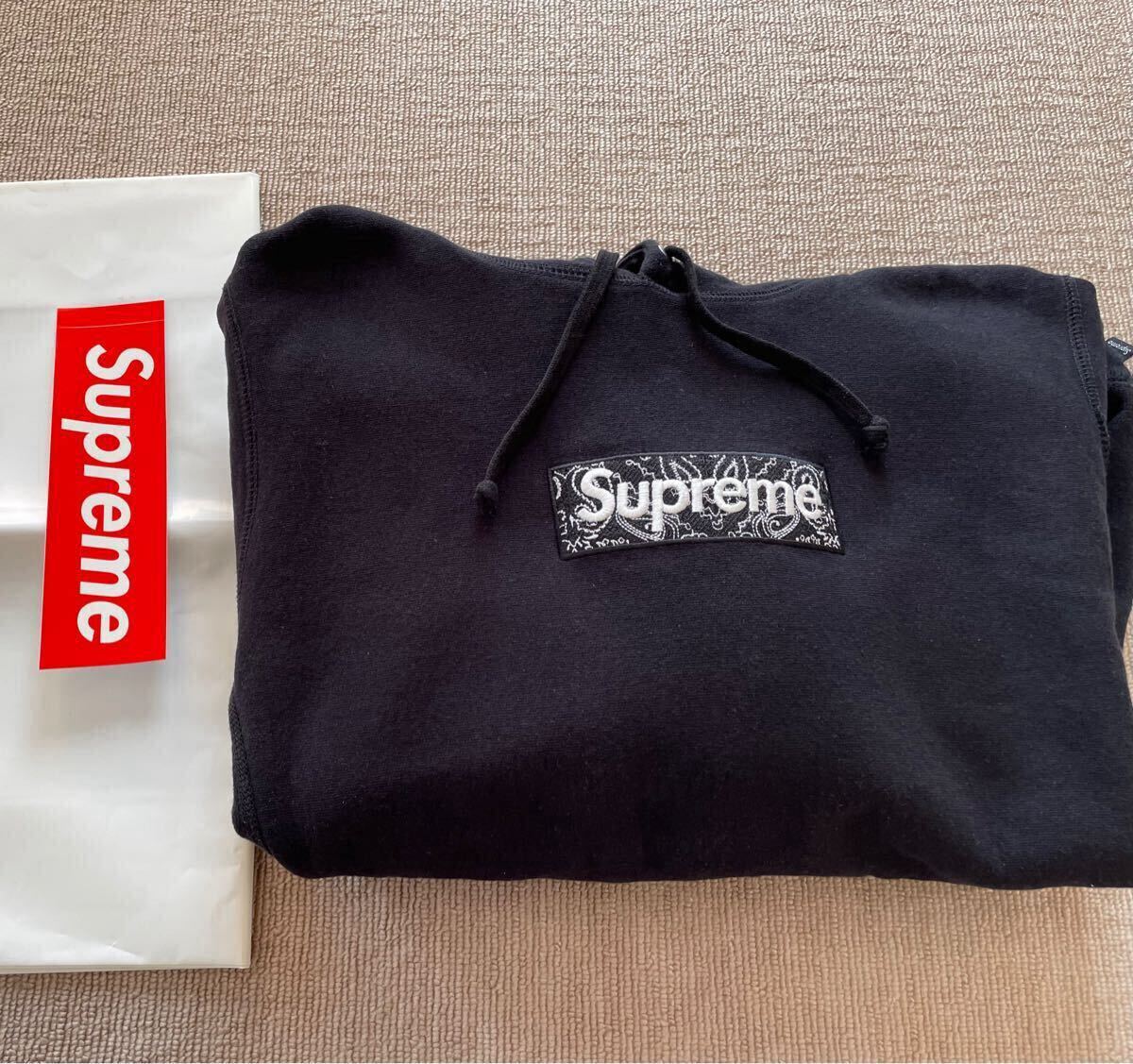 □美品！【S 】Supreme Bandana Box Logo Hooded Sweatshirt S 
