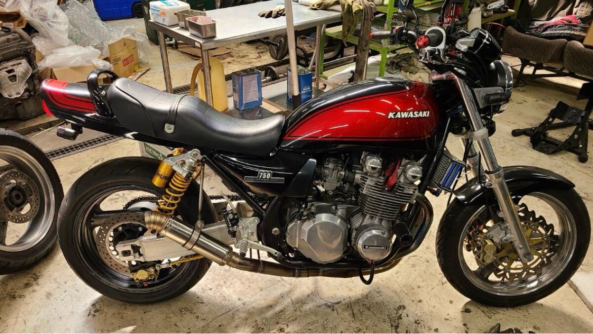 ZEPHYR（ゼファー）750 モリワキチタンマフラー(モナカ管)
