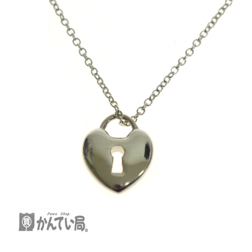 TIFFANY&Co. ティファニー ハート パドロック ネックレス シルバー 