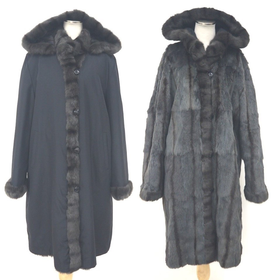 高級毛皮【 BALMAIN / リバーシブル 】BIGサイズ ロシアリス(ロリス 