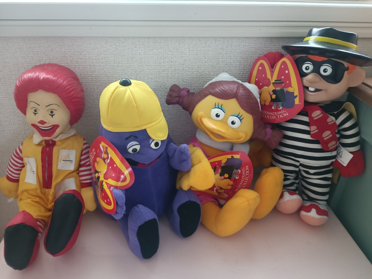 当時物 マクドナルド マック ぬいぐるみ 人形 セット ハンバーグラー