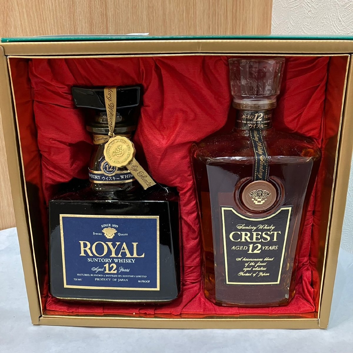 未開栓】ROYAL 12年 ローヤル CREST クレスト 12年 セット売り SUNTORY