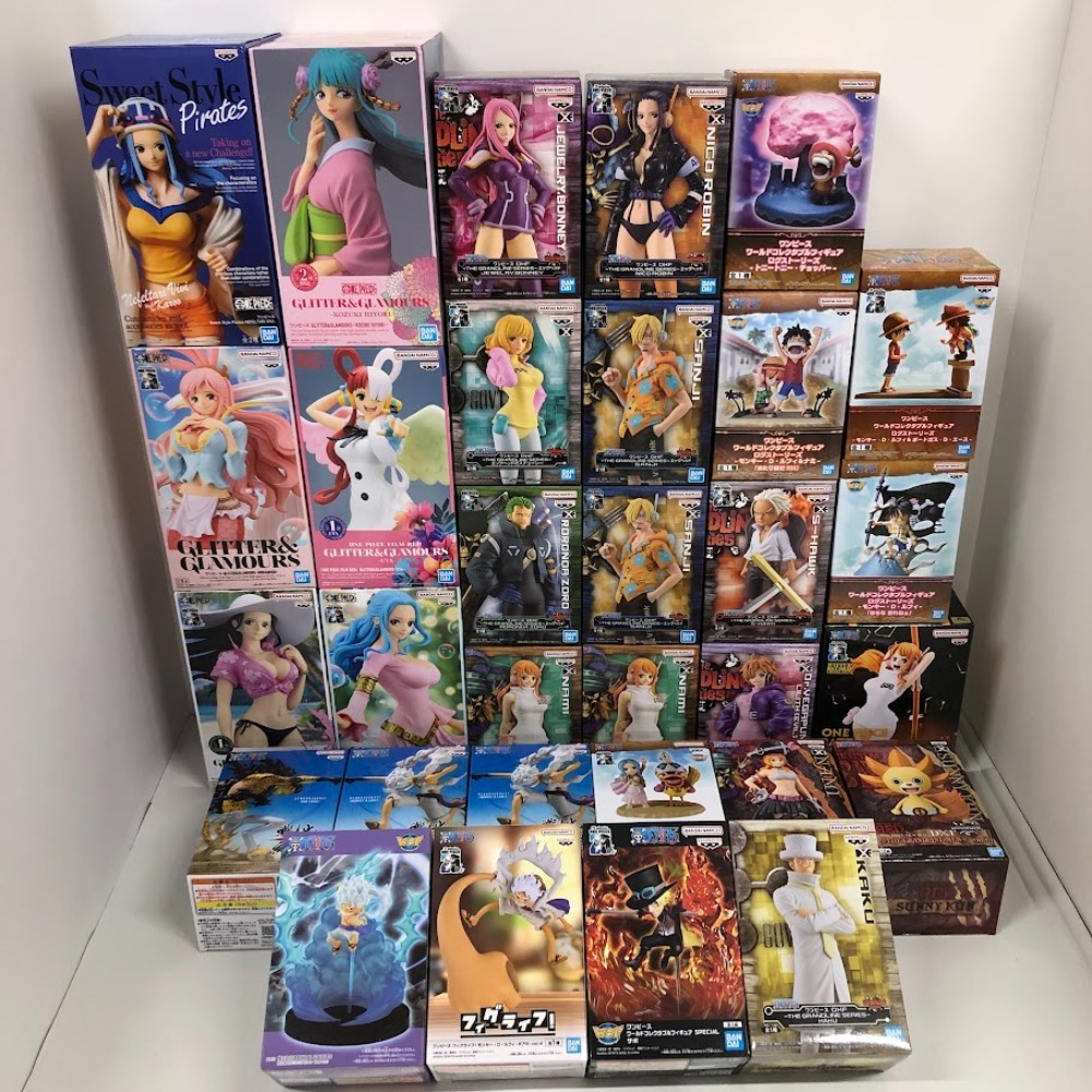 08w6685★1円~ ONE PIECE ワンピースフィギュアまとめ売り(ウタ/サンジ/しらほし/ チョッパーなど） 【中古品】