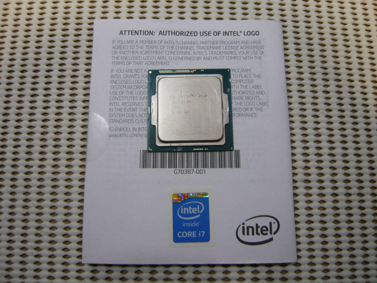⁄ Core Intel CPU i7 BIOS起動 i7-8700 INTEL LGA1151 T-07070 管理