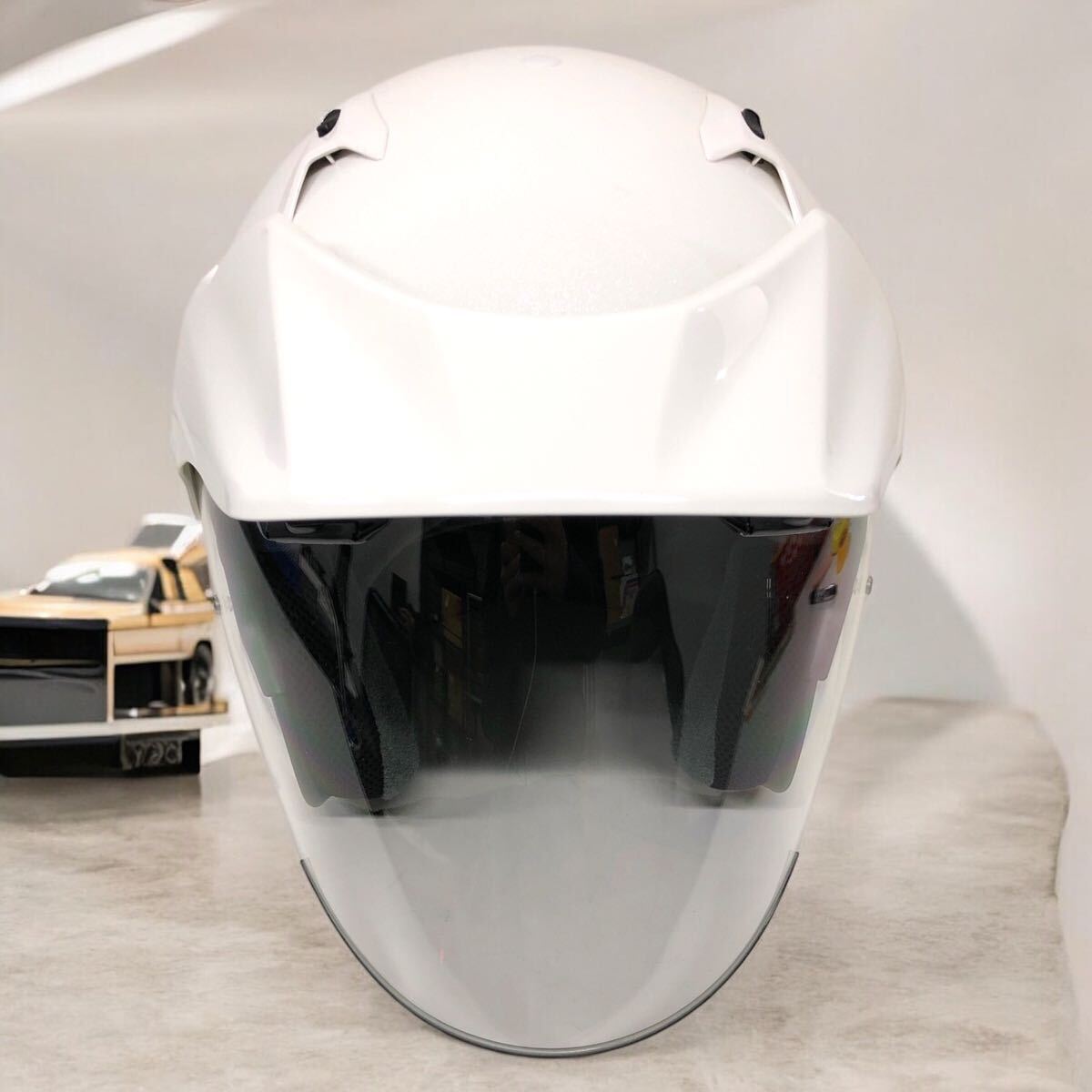 ☆I0219C Arai アライ CTM CT-M GLASS WHITE グラスホワイト 59-60cm