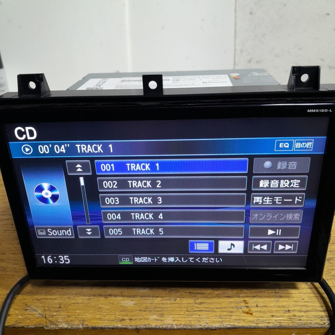 日産純正ナビ MM518D-L(管理番号:24032218 )地図SDカード欠品