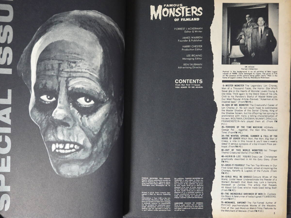 3099Famous Monsters of Filmland 1964 YEAR BOOK 1964 イヤーブック 年鑑 _2