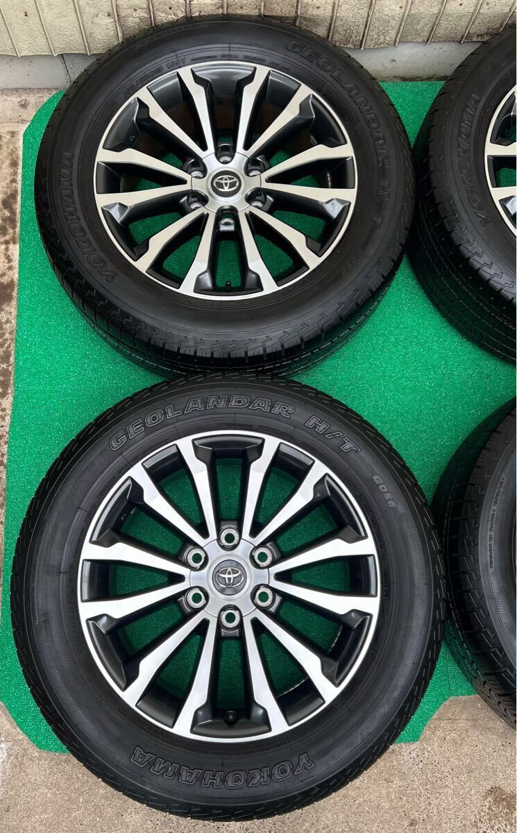 新車外し 超美品 トヨタ ランドクルーザープラド 後期 純正19インチ