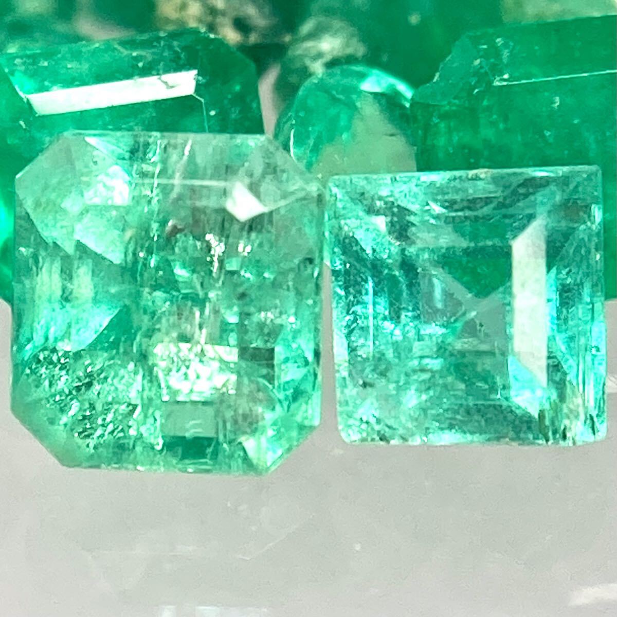 1円〜!!〔天然エメラルドおまとめ20ct〕m 約4g ルース 裸石 宝石 ジュエリー jewelry emerald ベリル w5す38_1