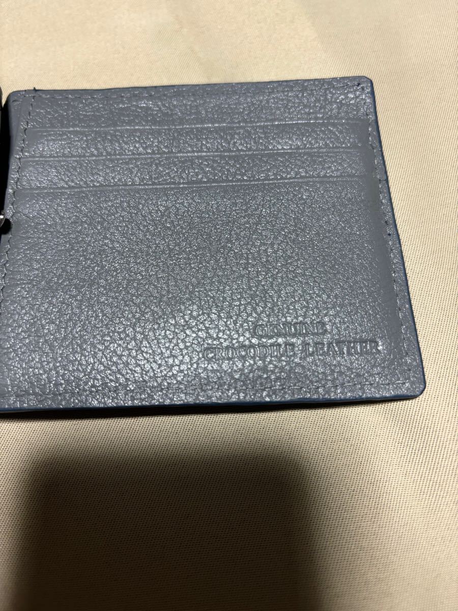 クロコダイル　カイマン　本革　マネークリップ_3