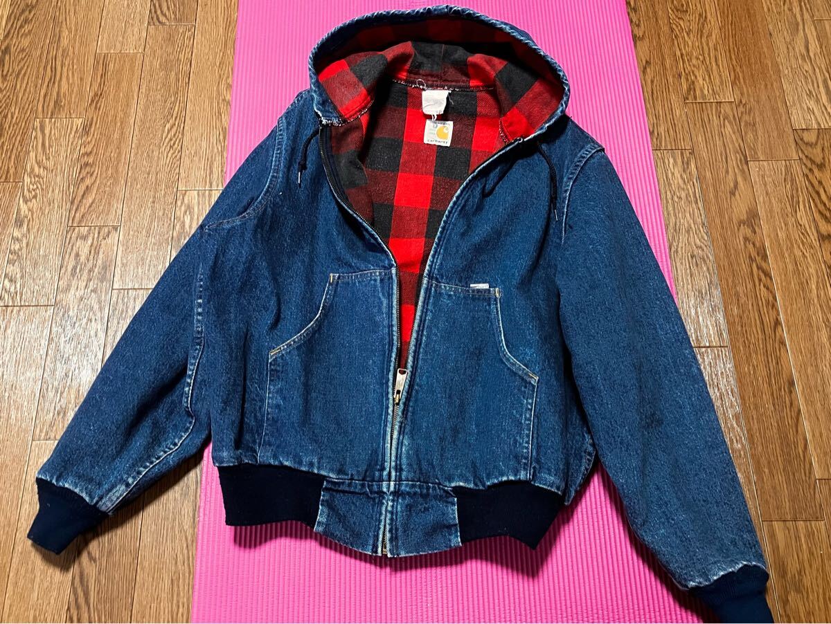 80s Carhartt カーハート アクティブジャケット パーカ 100周年記念