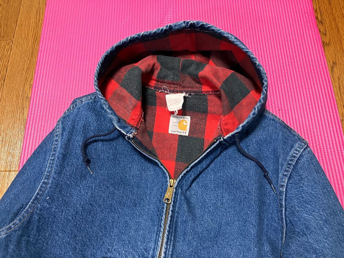 80s Carhartt カーハート アクティブジャケット パーカ 100周年記念