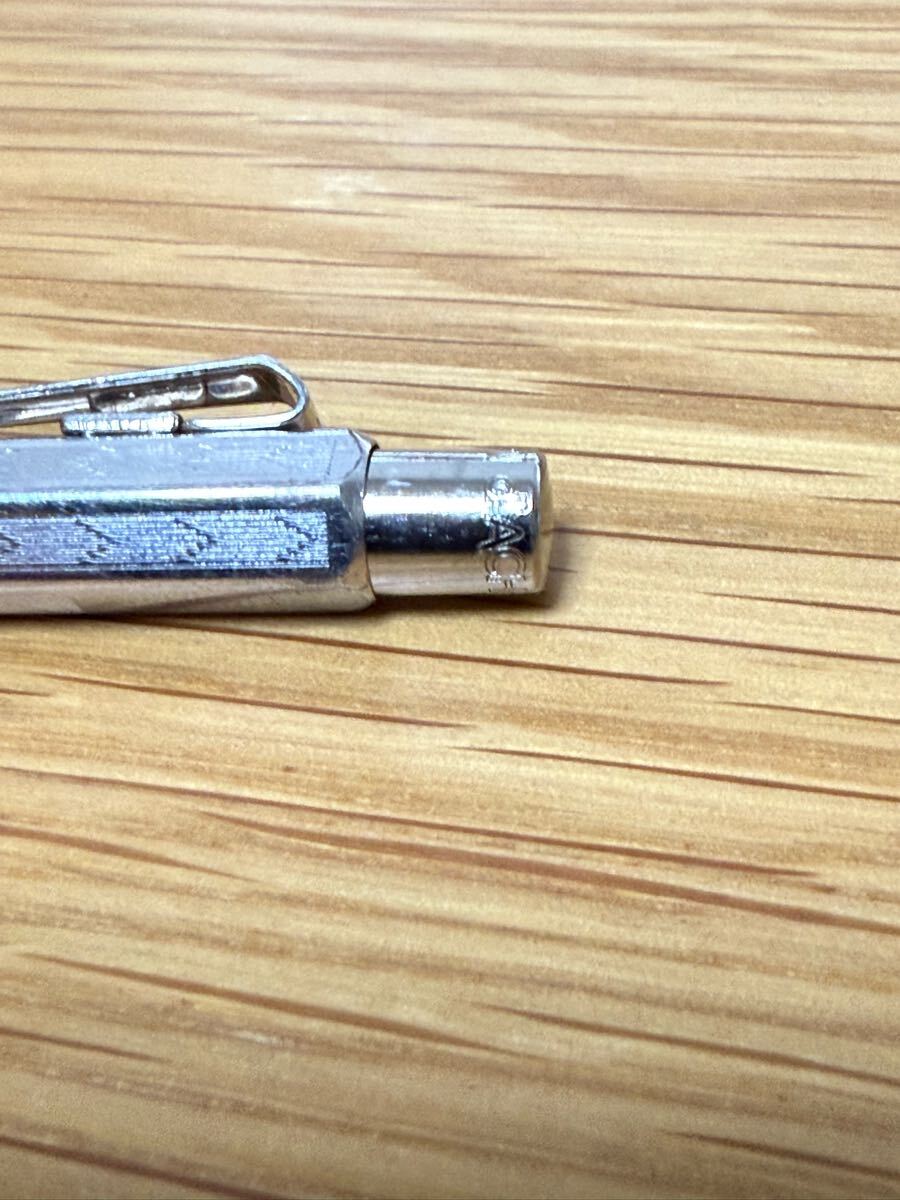 カランダッシュ CARAN d'ACHE ボールペン シルバー メタル ノック式 CARANDACHE_2