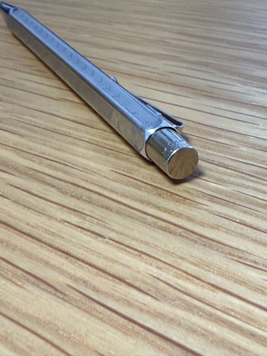 カランダッシュ CARAN d'ACHE ボールペン シルバー メタル ノック式 CARANDACHE_5