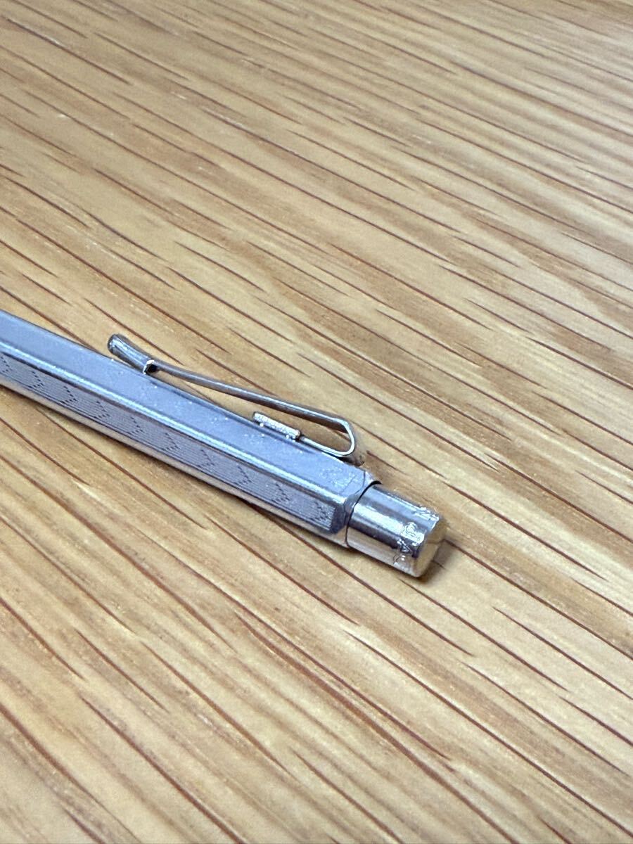 カランダッシュ CARAN d'ACHE ボールペン シルバー メタル ノック式 CARANDACHE_6