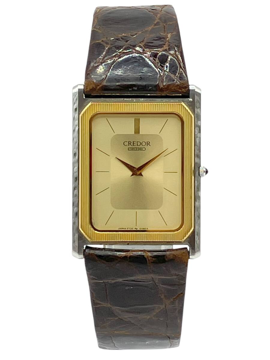 ✨SEIKO✨セイコー✨クレドール✨14K✨6730-5090✨腕時計✨ SEIKO CREDOR 6730-5090 セイコー クレドール 14Kベゼル スクエア