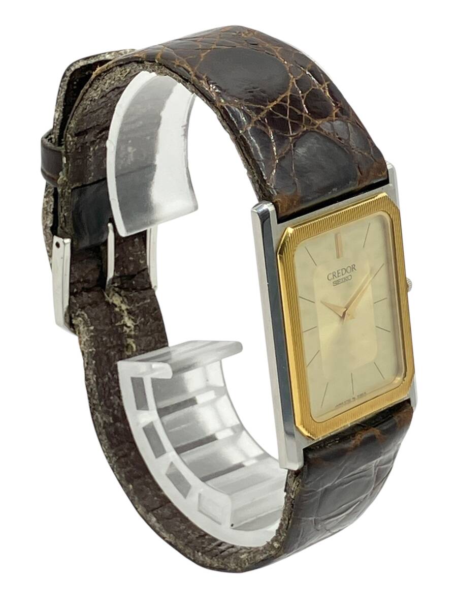 SEIKO CREDOR 6730-5090 セイコー クレドール 14Kベゼル スクエア
