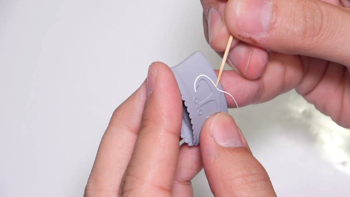 【まとめて発送可能】プラモデル・フィギュアの難しいマスキングに　曲線追従マスキングテープ(幅0.3mm　黒)_3