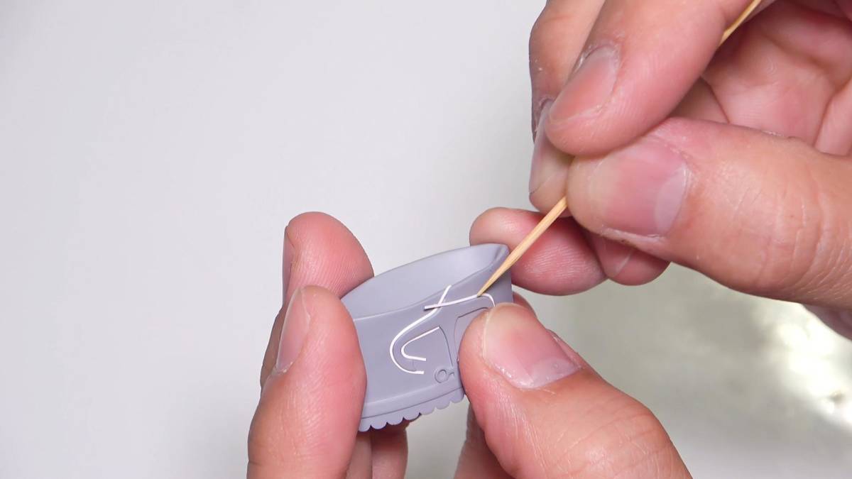 【まとめて発送可能】プラモデル・フィギュアの難しいマスキングに　曲線追従マスキングテープ(幅0.3mm　黒)_4