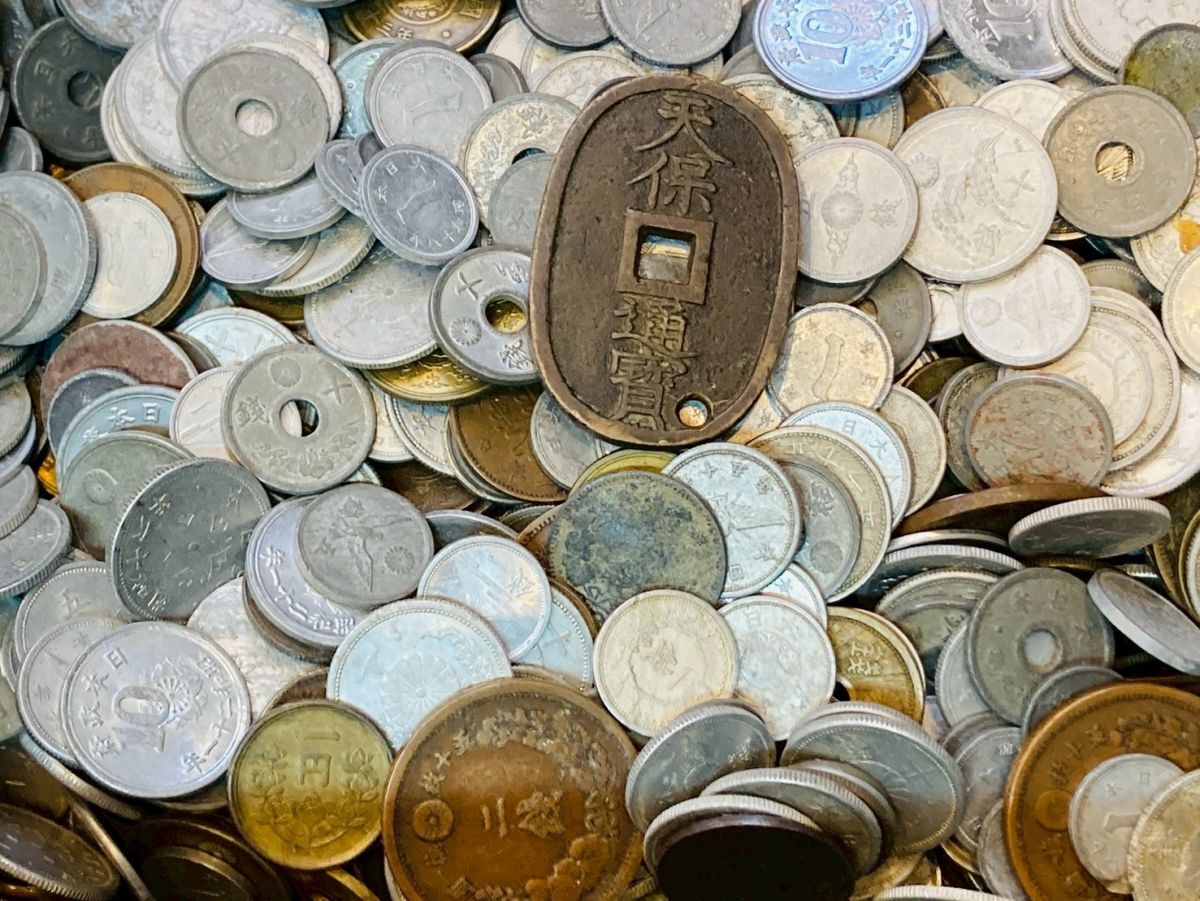 kms08▽日本古銭 メダル 約5kg以上 大量おまとめ 未選別 硬貨 日本銭