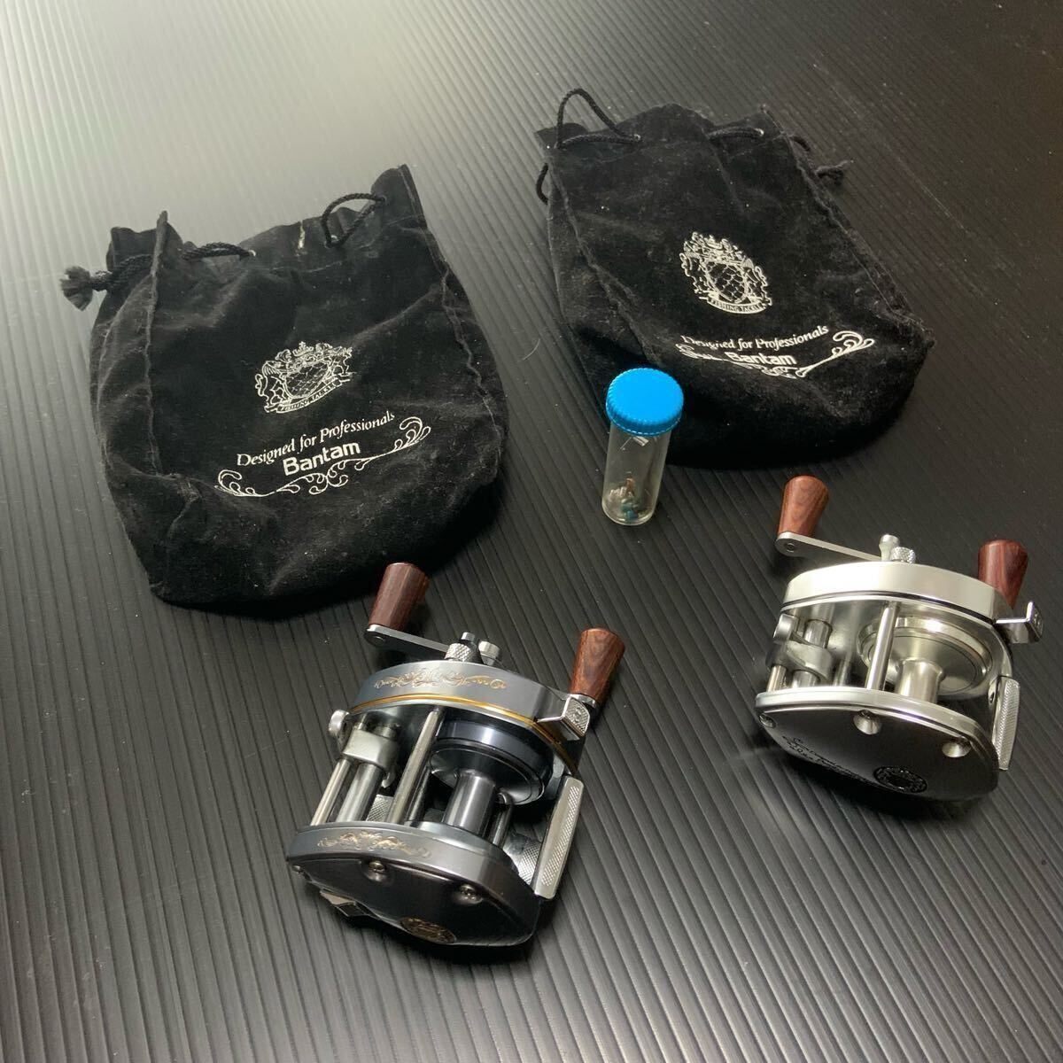 シマノ SHIMANO バンタム100 バンタム100EX オールドシマノ ベイトリール レア 美品 2個セット　オールドリール_1