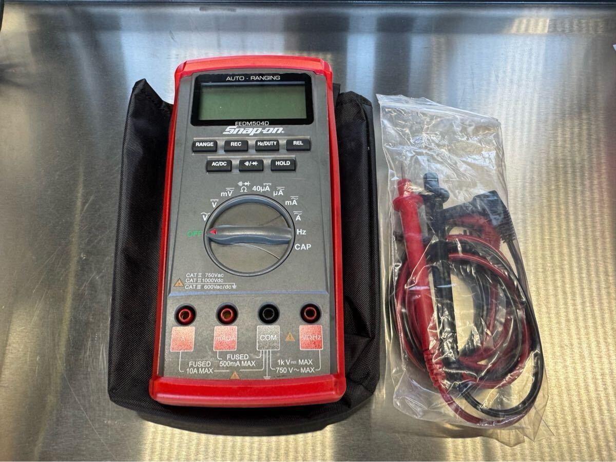 Snapon スナップオン　EEDM504D デジタルマルチメーター　 テスター　中古_1