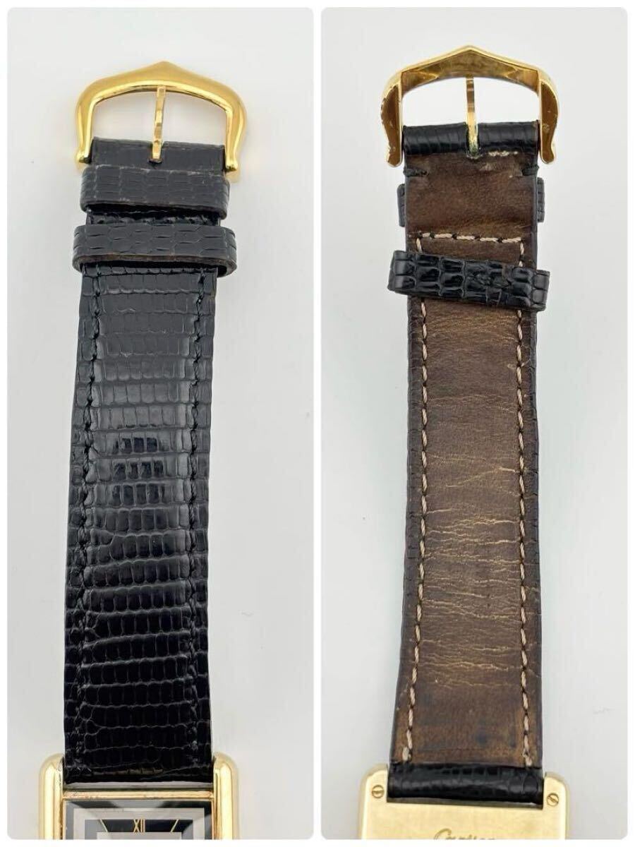 状態良好品 Cartier カルティエ マストタンク LM 681006 ヴェルメイユ SV925 GP クォーツ 腕時計 グレー_7