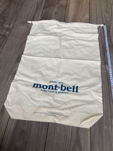 【送料無料 未使用】 モンベル 巾着袋 約58cm × 約38cm × 約10cm 大きい 巾着 トートバ