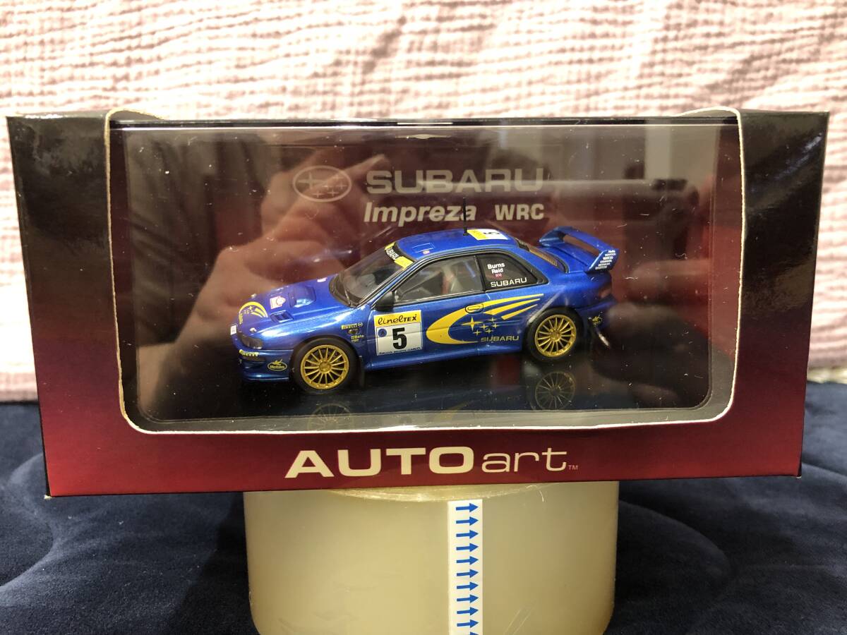 当時物！在庫品・AUTO art・1/43 スバル・インプレッサ WRC 1999 (No.5)・未開封品・現品限り！_1