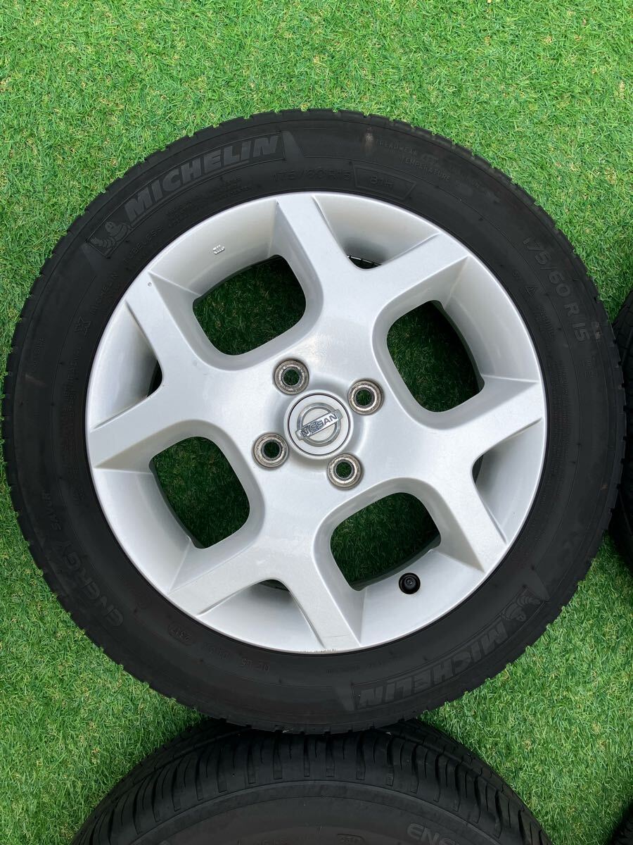 ホイール　タイヤ　175/60R15 日産 純正　キューブ　15インチ　引取り限定_2