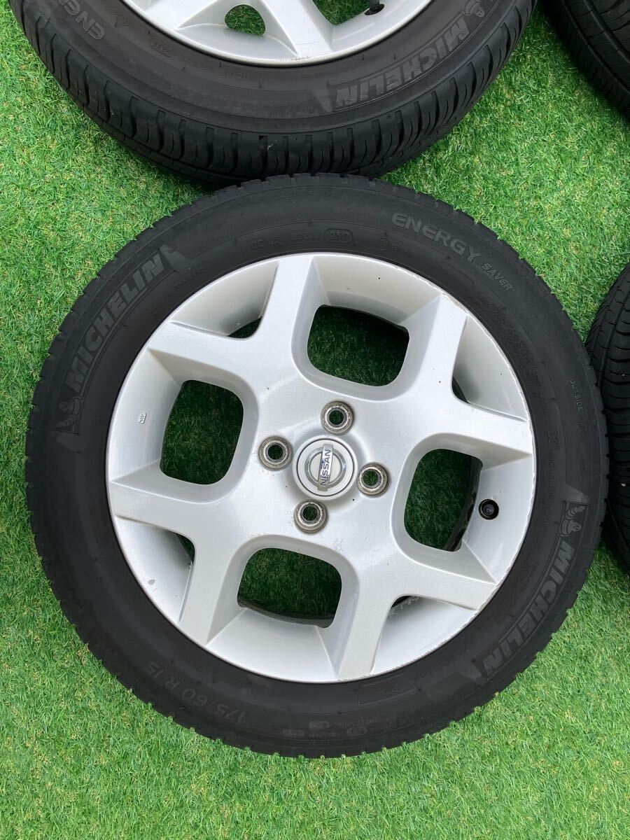 ホイール　タイヤ　175/60R15 日産 純正　キューブ　15インチ　引取り限定_4