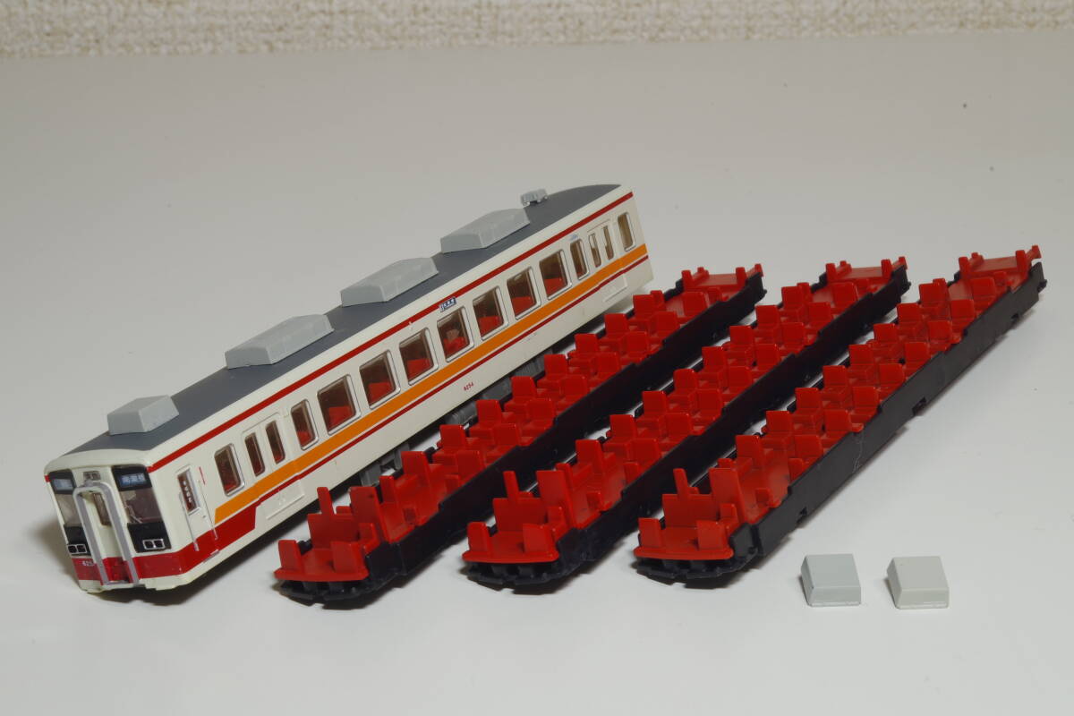 鉄道コレクション 東武鉄道6050系6154編成（更新車・パンタグラフ増設車）2両セットより 6254 ボディ等パーツセット ジャンク_1