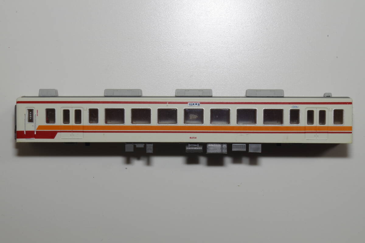 鉄道コレクション 東武鉄道6050系6154編成（更新車・パンタグラフ増設車）2両セットより 6254 ボディ等パーツセット ジャンク_7