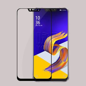 ASUS Zenfone 5Z ZS620KL 9H 0.26mm 枠黒色 強化ガラス 液晶保護フィルム 2.5D K664