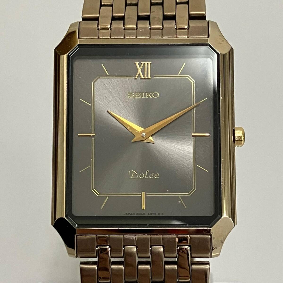 セイコー DOLCE ドルチェ 8N40-5050 スクエア クォーツ メンズ 腕時計